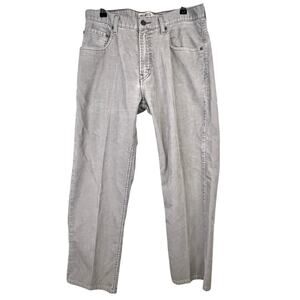 LEVIS 559 Relaxed Straight Corduroy Pants 32x32 Gray Loose Baggy Y2k
